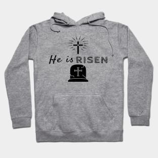 He Is Risen Cool Inspirational Easter Christian Hoodie